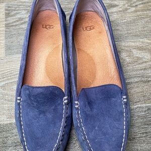 UGG Blue Suede Loafers